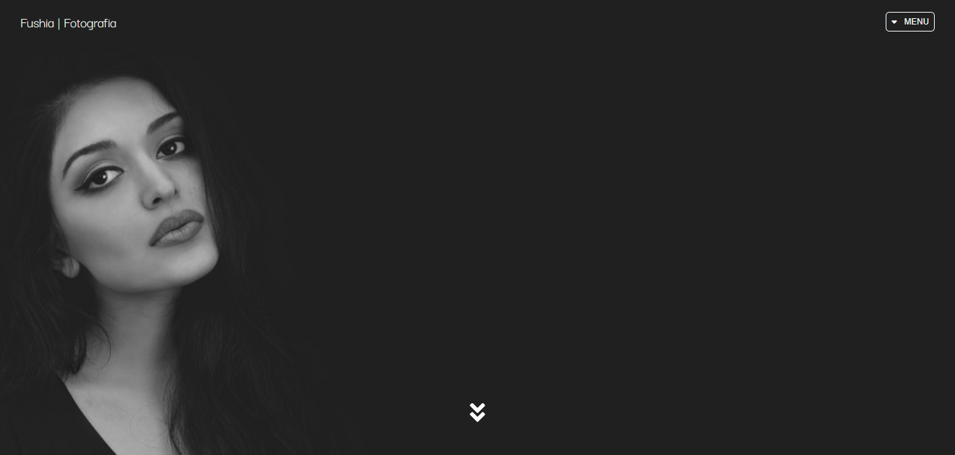 Projekt strony startowej dla fotografa