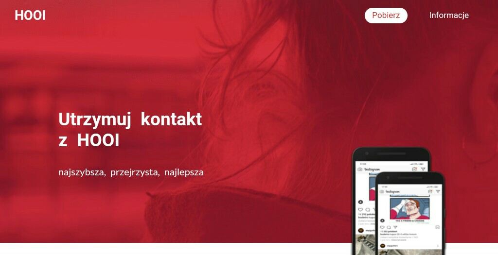 Projekt strony aplikacji