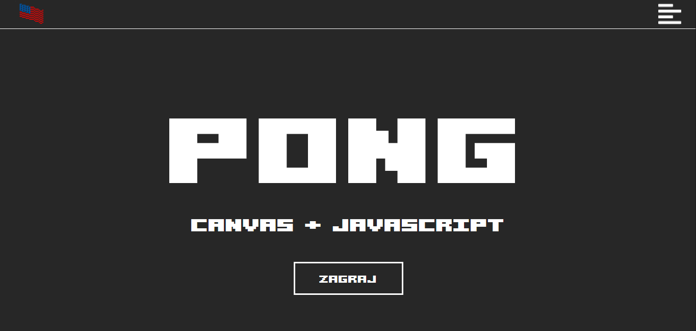 Landing Page i gra w Canvas + JS